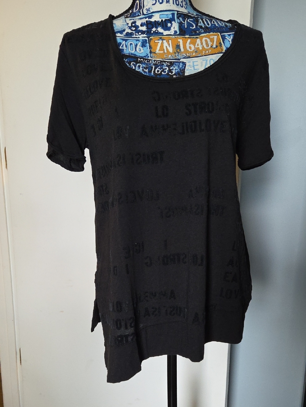 Free People Asymmetrical Hem Tee
